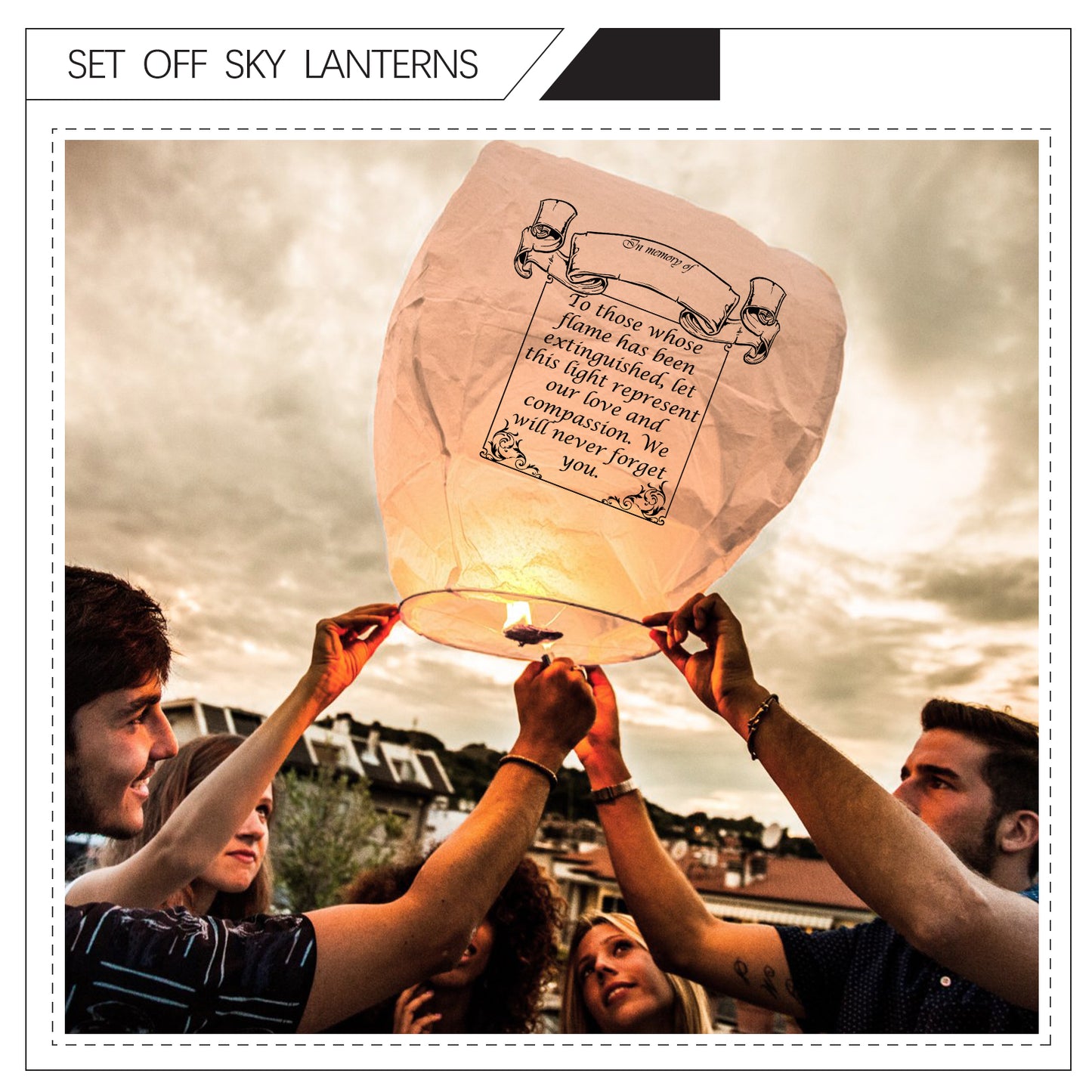 Nuluphu 10-Pack Chinese Memorial Sky Lanterns (White)